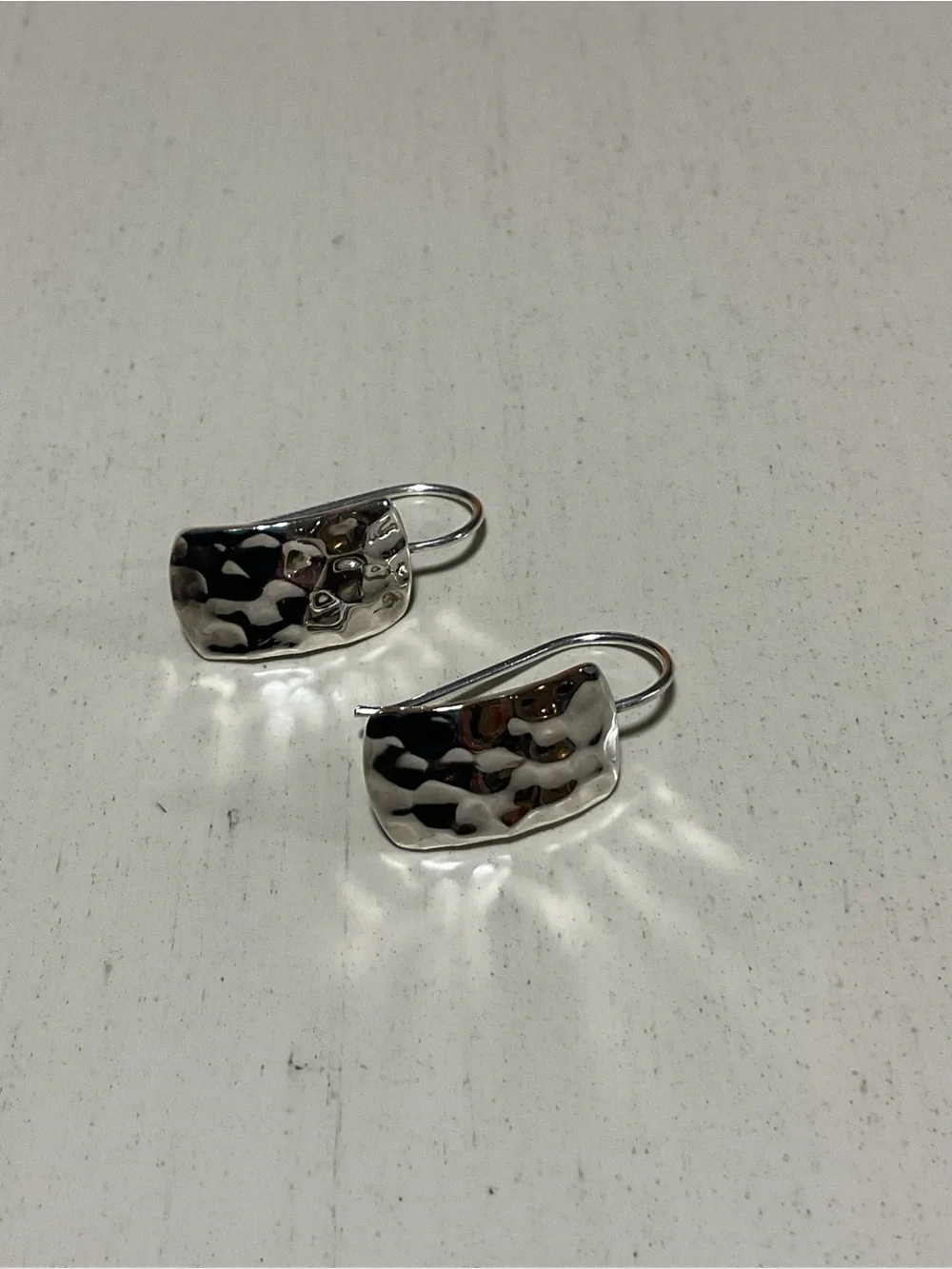 Silpada Hammered Silver Dangle Earrings